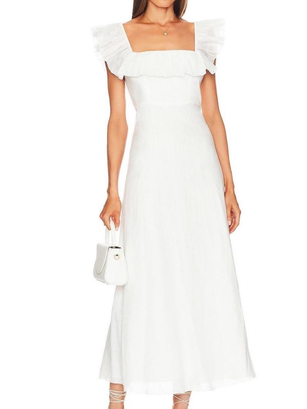 ZIMMERMANN Cira Ruffle Midi Dress